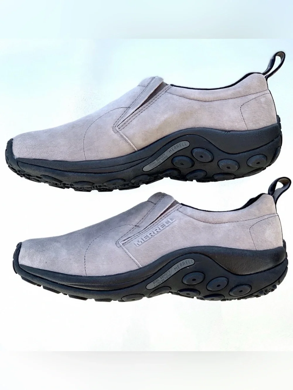 MERRELL Castle Rock Gray Suede Jungle Moc Slip-On Shoes ~ Men’s 11